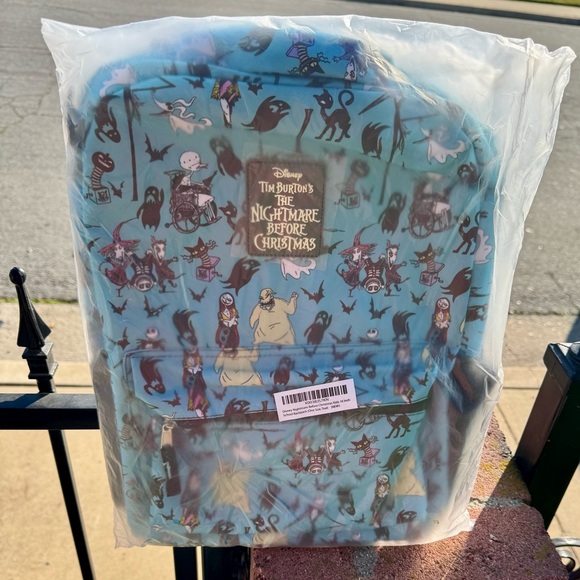Disney Nightmare Before Christmas - 16Inch School Backpack (One Size, Teal) - Picture 7 of 7